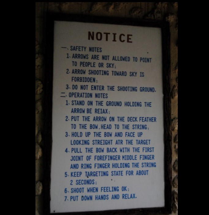 Funny road signs in China