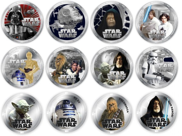 Collectible Star Wars coins