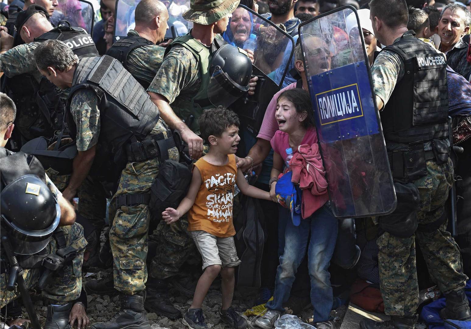 Top 5 Photos Of 2015 Macedonian police clash 