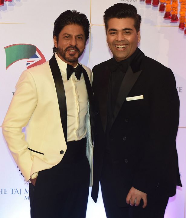 Shah Rukh Khan Karan Johar at Charity Ball Dinner
